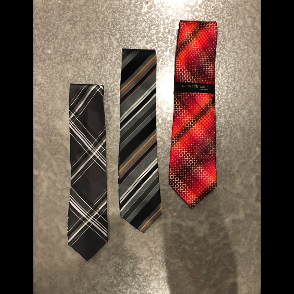 Kenneth Cole Mens Ties 3 for $30